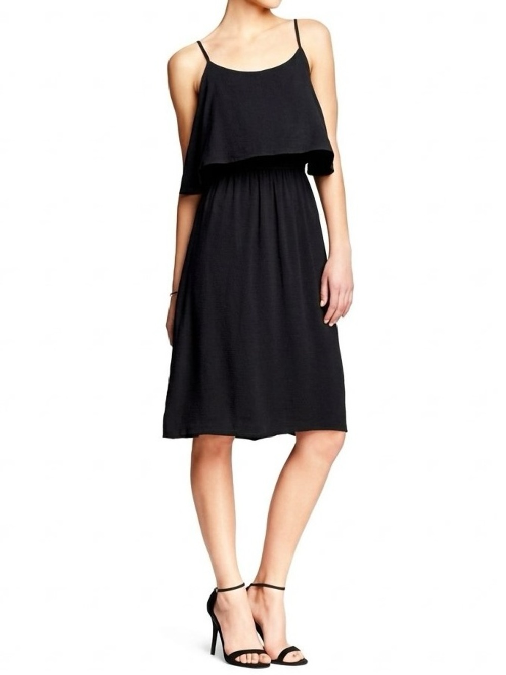 Michael Stars New Size M Black Open Back Sleeveless Cami Summer Dress USA Made